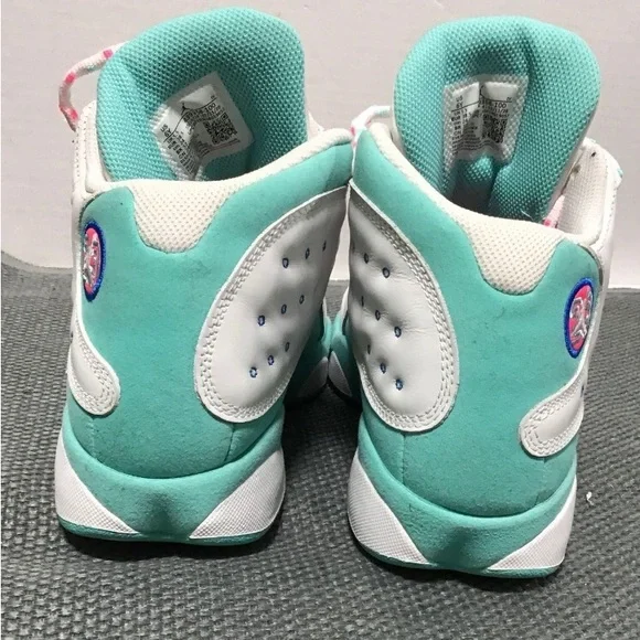 Nike Air Jordan 13 Retro GS Soar Aurora Green White 439358-100 Size 6Y